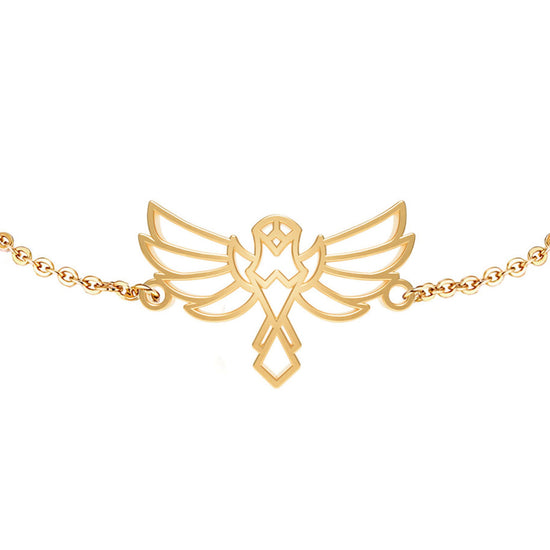 Bracelet Aigle Or Chaîne Zoom