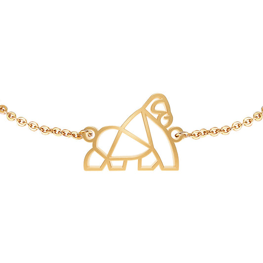 Bracelet Gorille Or Chaîne Zoom #Couleur et bracelet_No