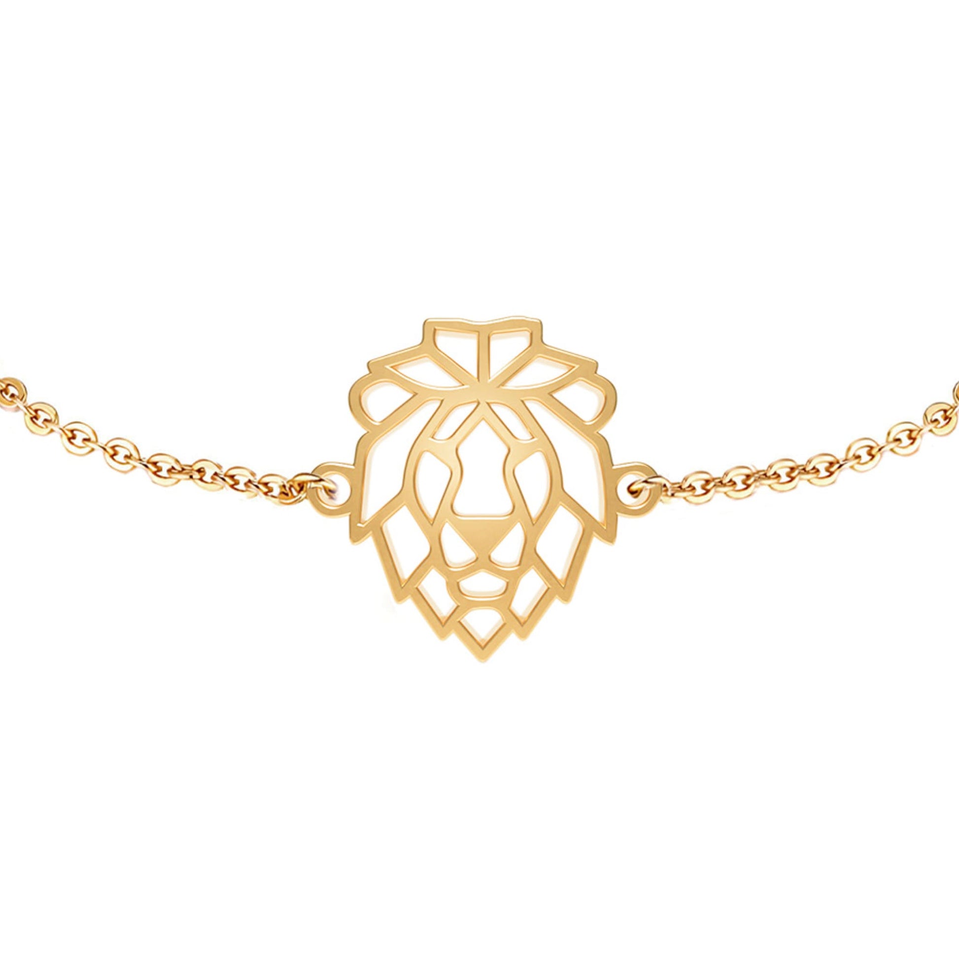 Bracelet Lion Or Chaîne Zoom #Couleur et bracelet_No
