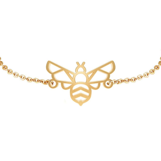 Bracelet Abeille Or Zoom #Couleur et bracelet_No