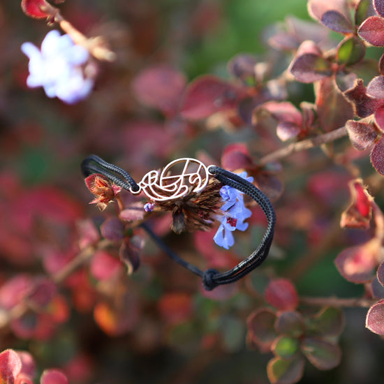 Bracelet Animal Totem Loutre 1 fleurs #Modèle_Modèle 1