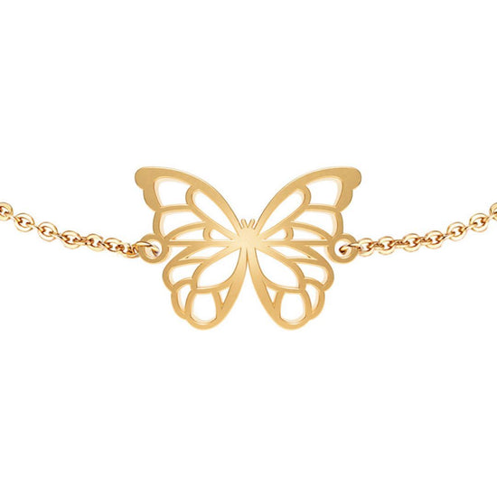 Bracelet Papillon Or Chaîne Zoom #Couleur et bracelet_No