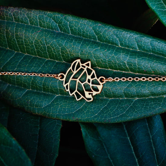 bracelet tigre or chaine Feuille