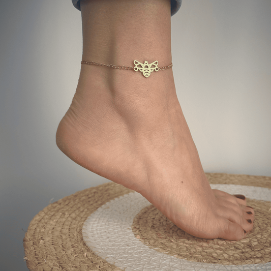Bracelet de cheville abeille