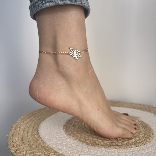 Bracelet de cheville serpent