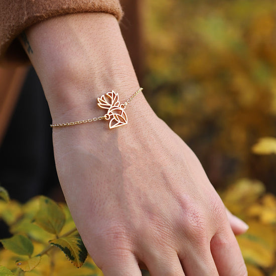 Bracelet Cerf 1 Or Chaîne poignet #Modèle_Modèle 1