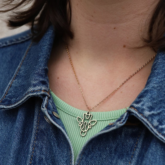 Collier Girafe One Line