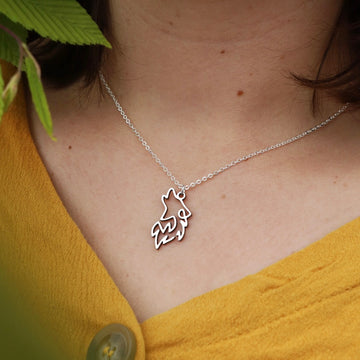 Collier Loup One Line