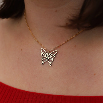 Collier Papillon One Line