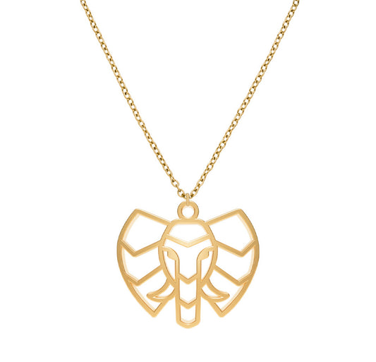 Collier Elephant Or Chaîne Zoom #Couleur et collier_No