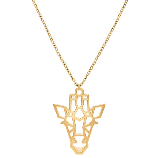 Collier Girafe Or Chaîne Zoom #Couleur et collier_No