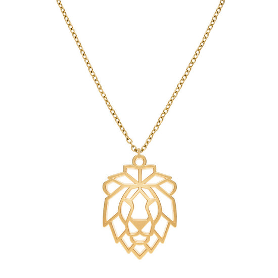 Collier Lion Or Chaîne Zoom #Couleur et collier_No