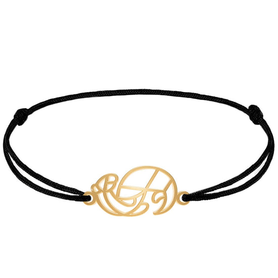 Bracelet Loutre 1 Or cordon #Couleur et bracelet_Or avec cordon #Modèle_Modèle 1