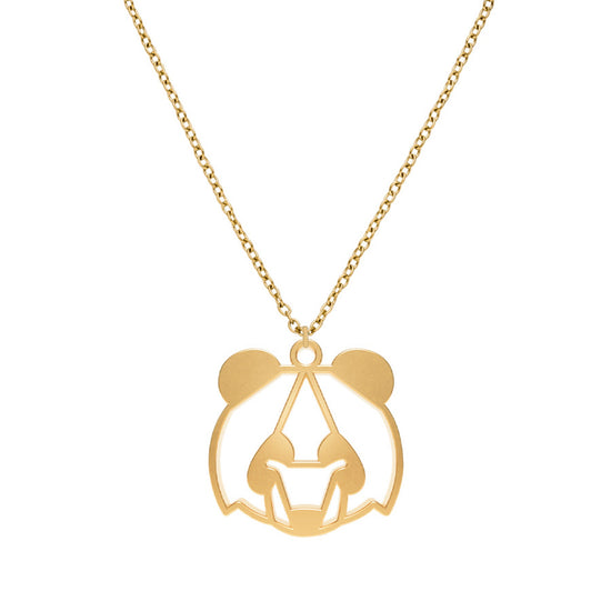 Collier Panda Or Chaîne Zoom #Couleur et collier_No