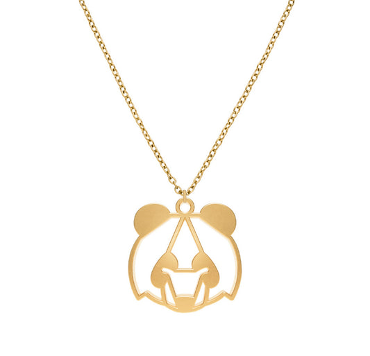 Collier Panda Or Chaîne Zoom #Couleur et collier_No