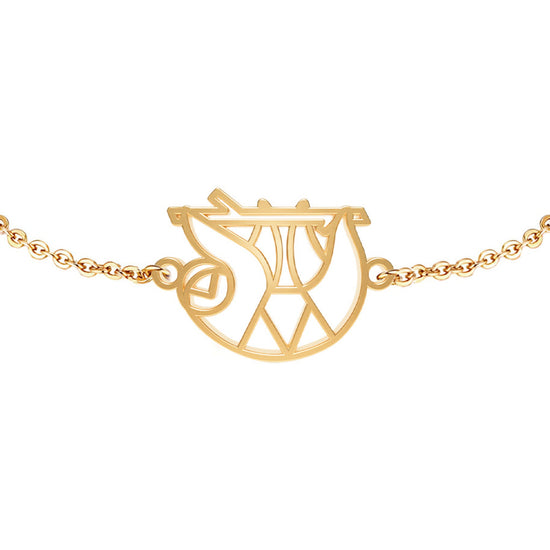 Bracelet Paresseux Or Chaîne Zoom #Couleur et bracelet_No