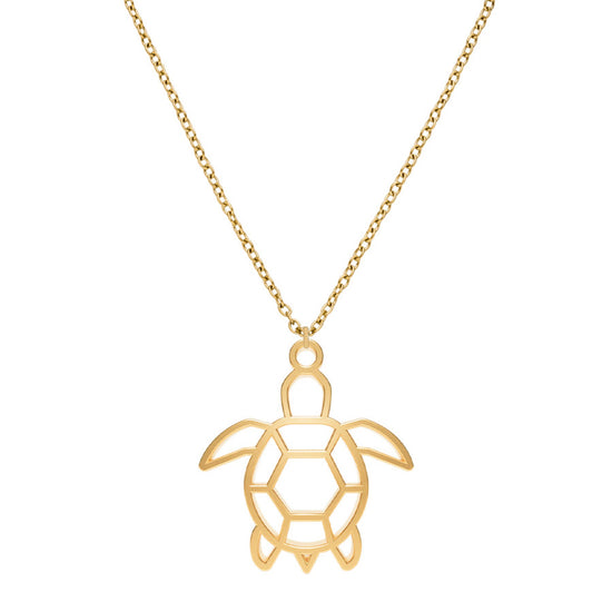 Collier Tortue Or Chaîne Zoom #Couleur et collier_No