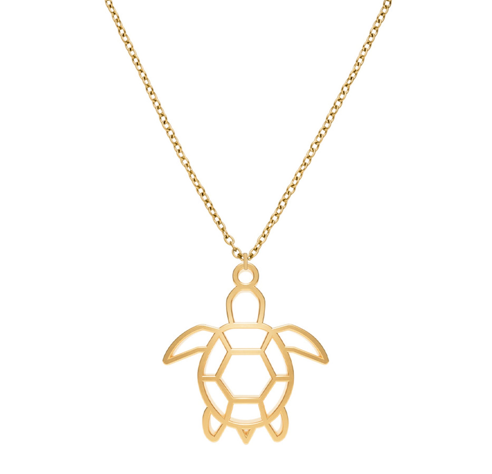 Collier Tortue Or Chaîne Zoom #Couleur et collier_No