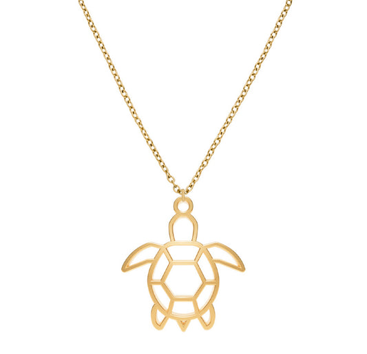 Collier Tortue Or Chaîne Zoom #Couleur et collier_No